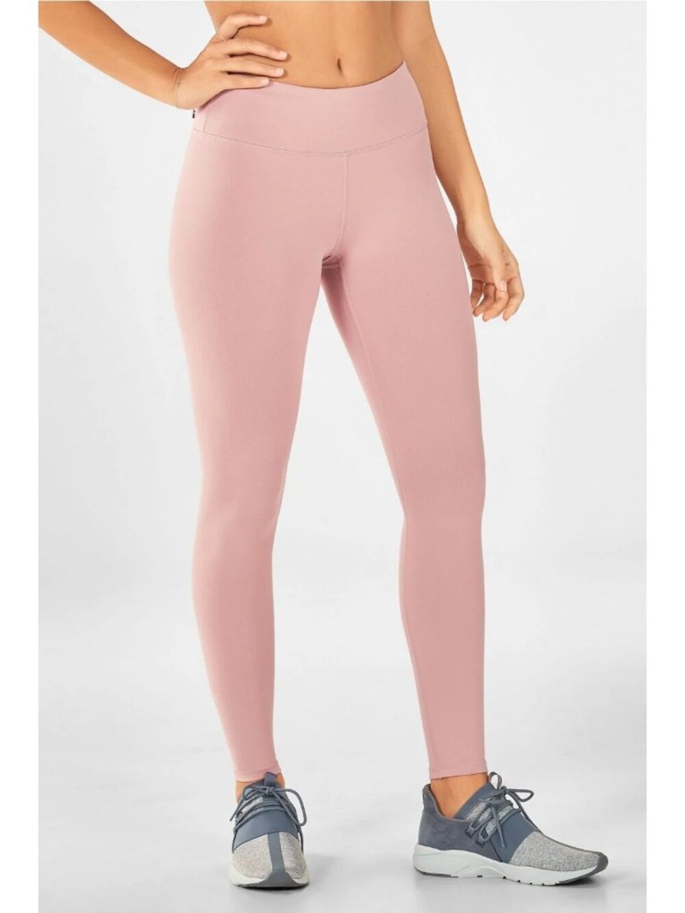 Fabletics Legging Medium Define PowerHold Mid Rise Pink Yoga Athleisure Workout